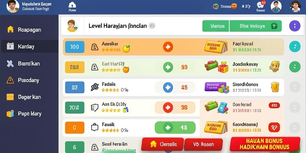 Tampilan awal game yang menarik dan interaktif.
