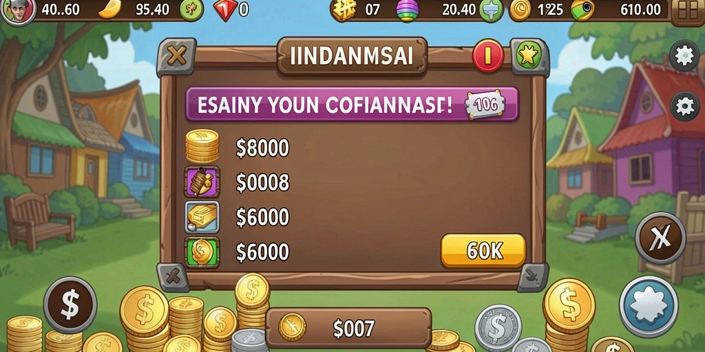 Tampilan awal game dengan karakter heroik.