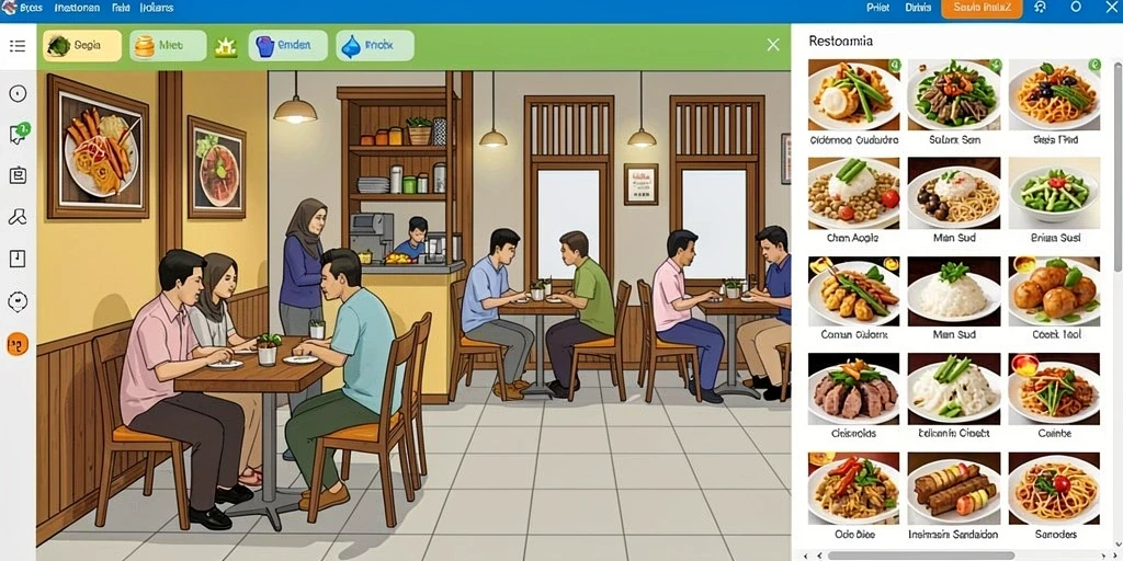Tampilan antarmuka yang ramah pengguna dan menarik.