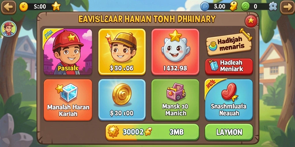 Tampilan grafis menawan dari game slot.