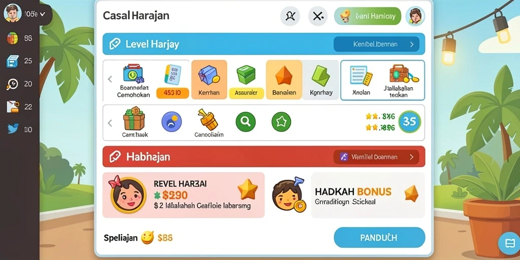 Tampilan awal game yang menarik dan interaktif.