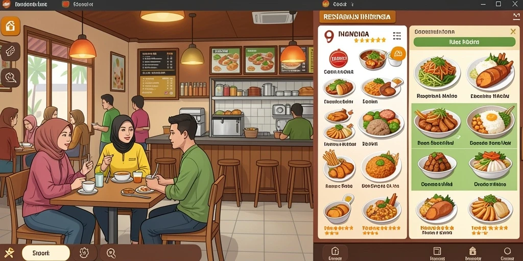 Tampilan antarmuka yang intuitif dan menarik.